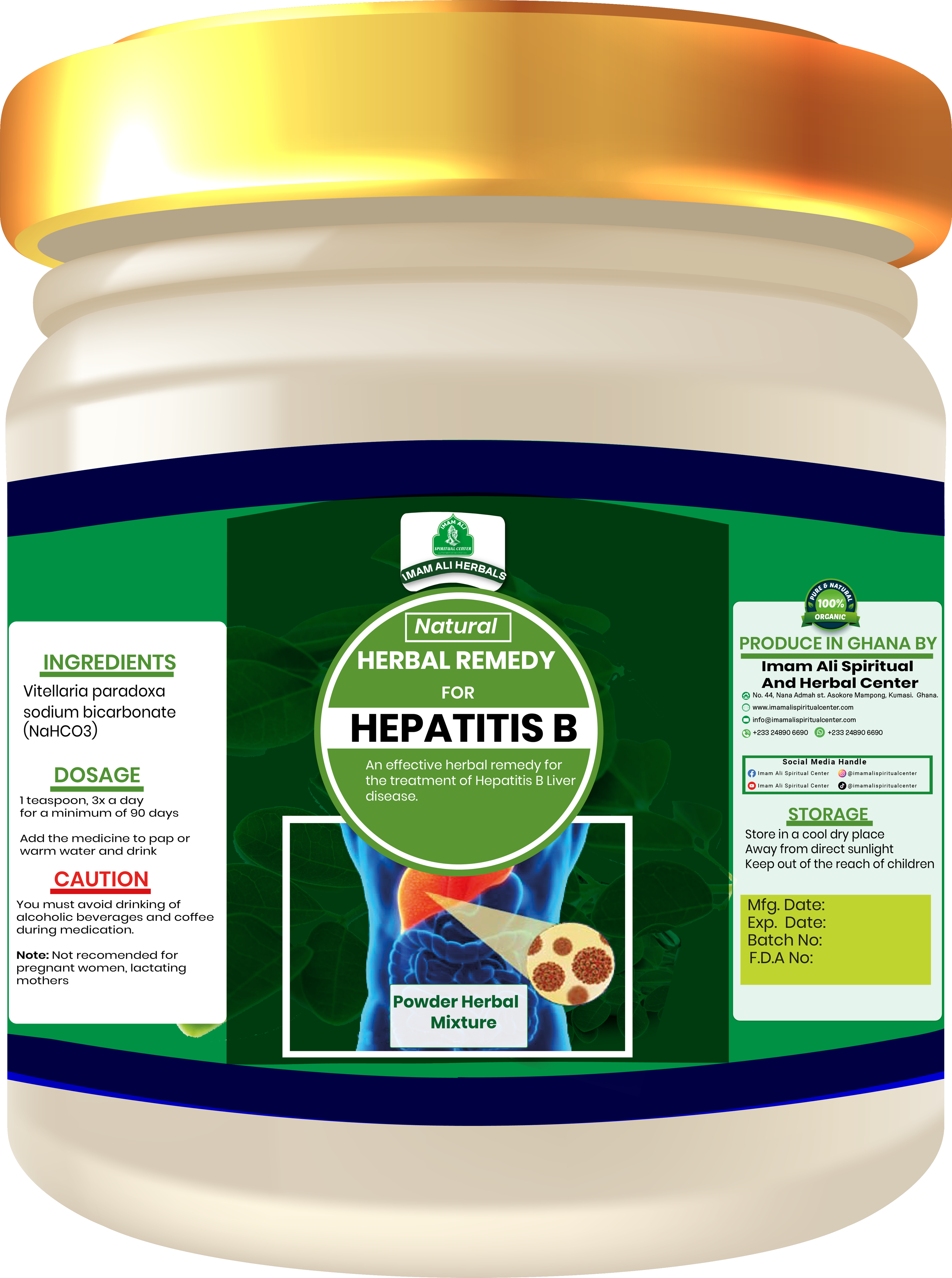 Hepatitis B herbal remedy by Imam Ali