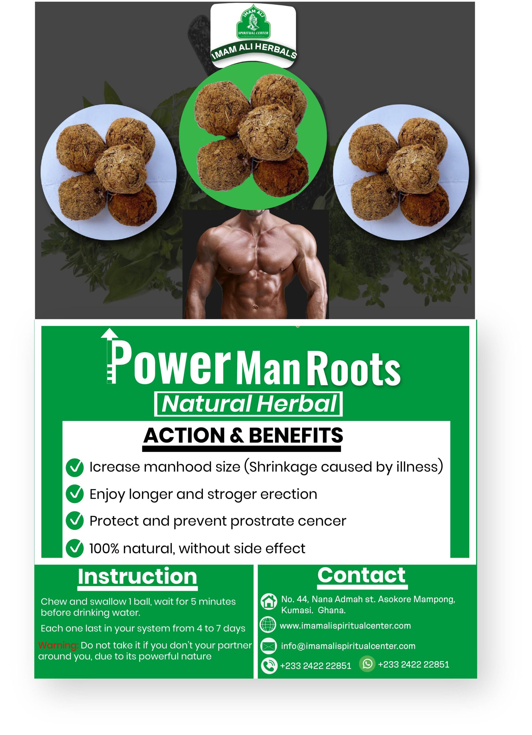 Poweman roots herbs